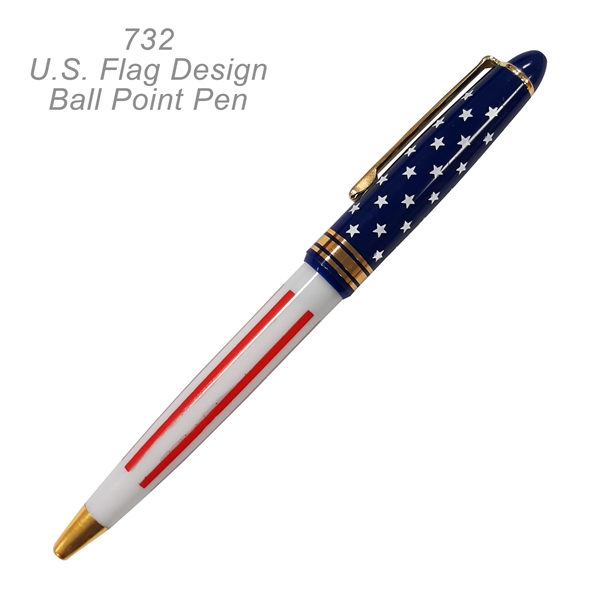 US Flag Design Pens, Patriotic Ballpoint Pen - Image 2