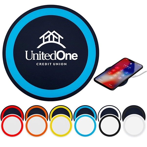 Fast Speed Charger Qi-Enabled Wireless Charging Pad - Round