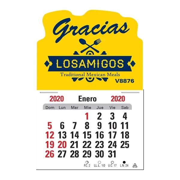 4C Press-N-Stick Header Spanish Calendar (13-Month) - Image 2