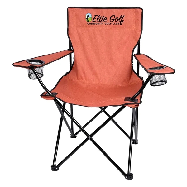 Heathered Folding Chair With Carrying Bag - Image 3