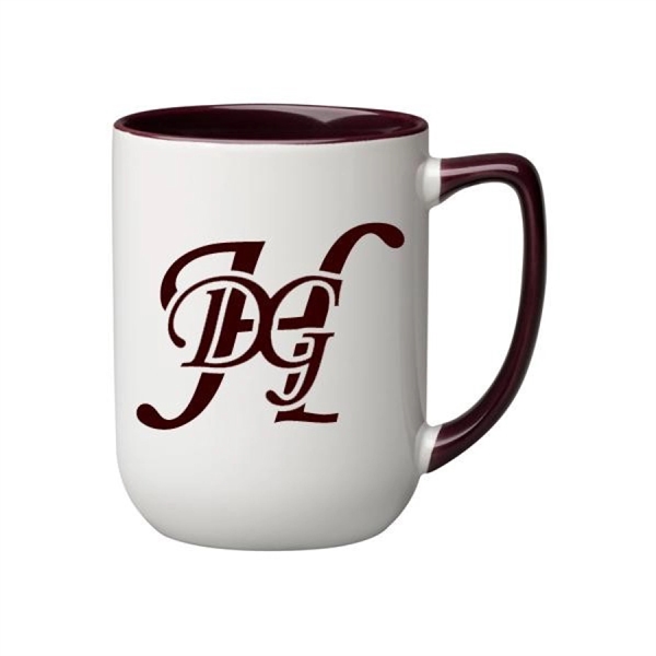17 oz. Colored In and Handle/White Out Arlen Mug - Image 8
