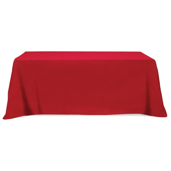 Flat Poly/Cotton 3-sided Table Cover - fits 8' table - Image 6