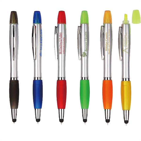Multifunction Stylus Pen with Highlighter - Image 1