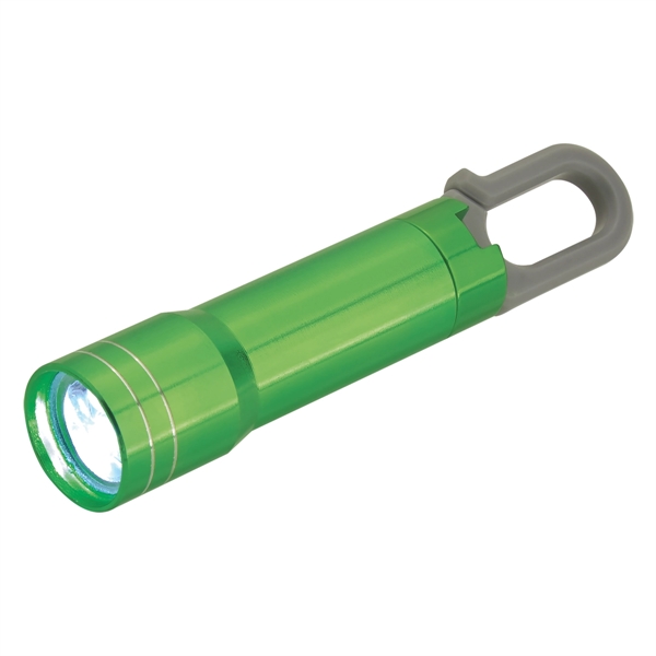 Mini Aluminum Flashlight With Carabiner - Image 4