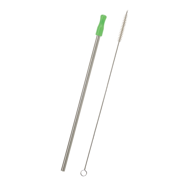 Stainless Steel Straw with Cleaning Brush - Image 4