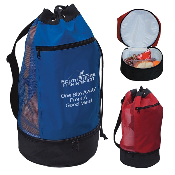Beach Bag With Insulated Lower Compartment - Image 1