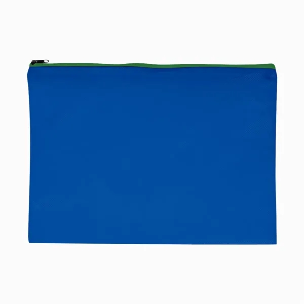 Non-Woven Document Sleeve with Zipper - Image 3