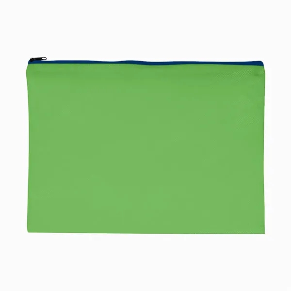Non-Woven Document Sleeve with Zipper - Image 4