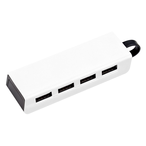 4-Port Traveler USB Hub With Phone Stand - Image 5