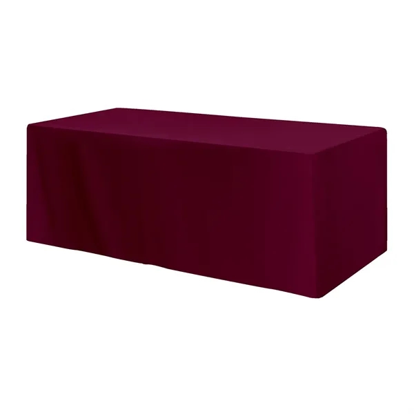 Fitted Poly/Cotton 4-sided Table Cover - fits 8' table - Image 4