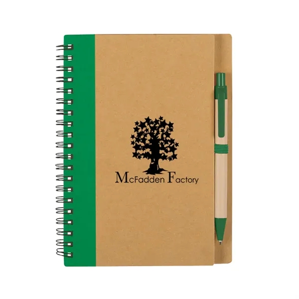 Eco-Inspired Spiral Notebook & Pen - Image 6