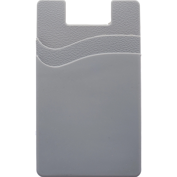 USA Silicone Adhesive Phone Wallet w/ Dual Pocket - Image 4