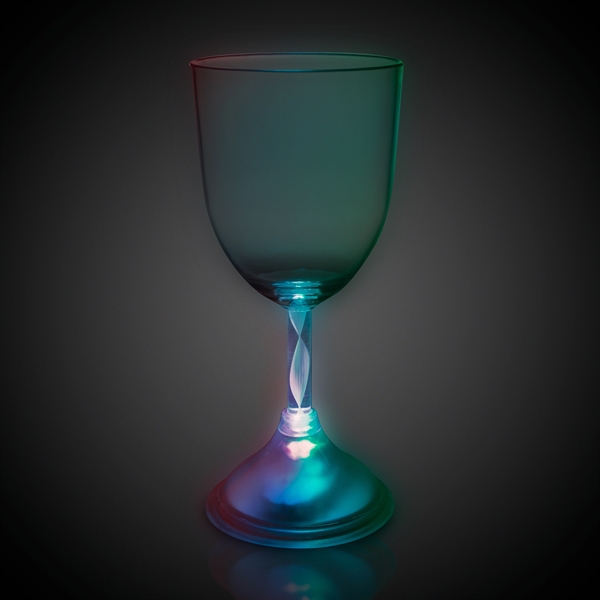 10 oz. Wine Glass with Multi-Color LED Lights - Image 3