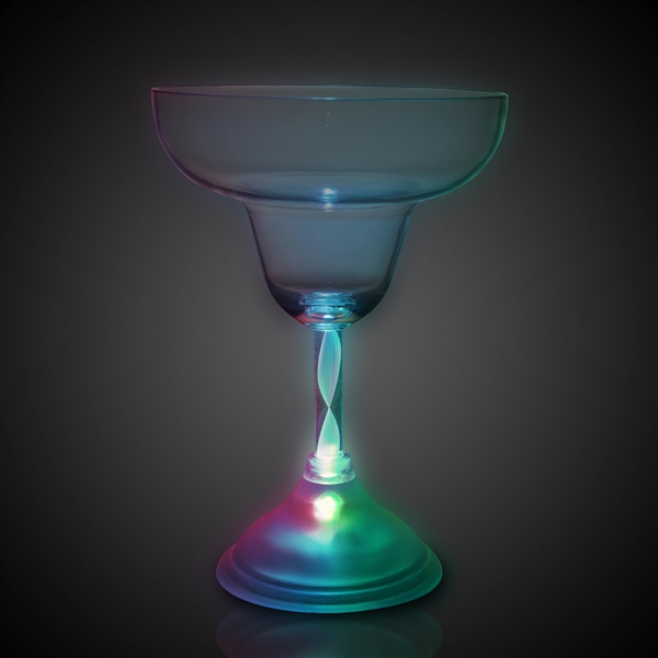 10 1/2 oz. Margarita Glass with Multi-Color LED Lights - Image 4