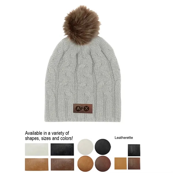 Cameron Cable Knit Pom Beanie - Image 11
