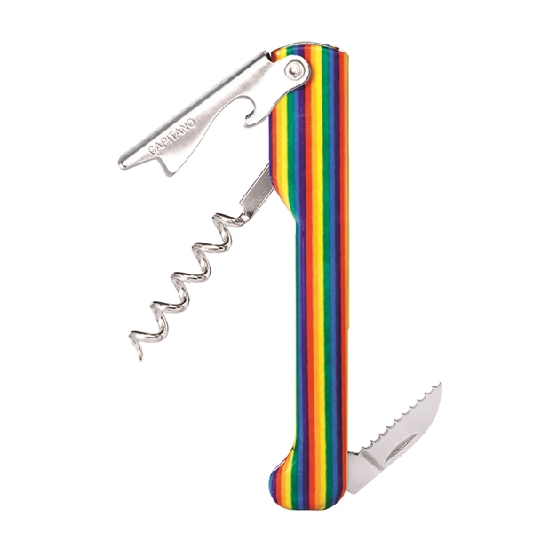 Capitano® Waiter's Corkscrew, Designer Series, Rainbow - Image 1