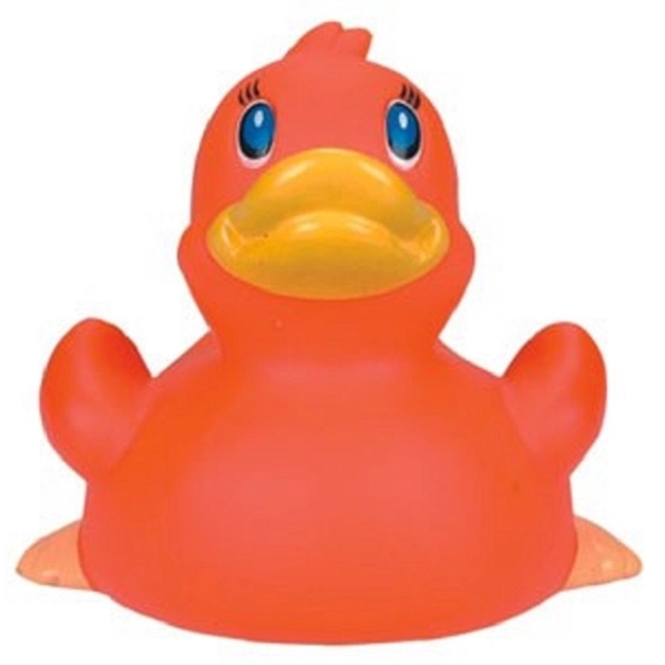 Orange rubber duck
