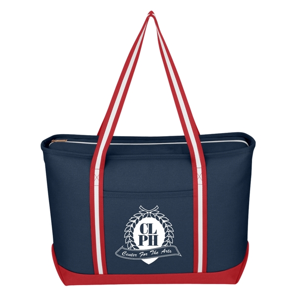 Large Cotton Canvas Admiral Tote Bag - Image 7