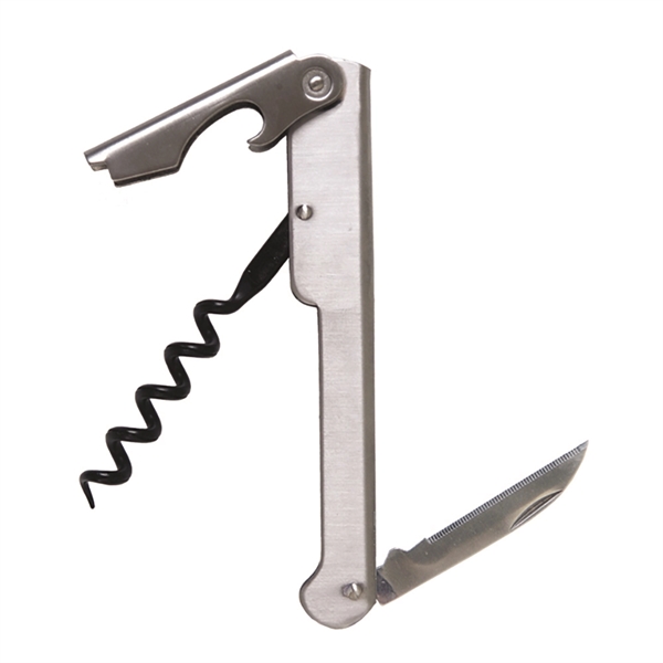 Deluc Waiter's Corkscrew, Stainless Steel, Made in France