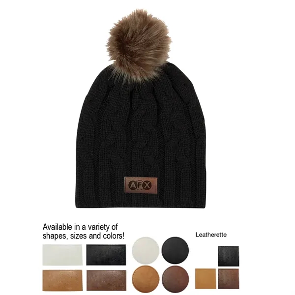 Cameron Cable Knit Pom Beanie - Image 14