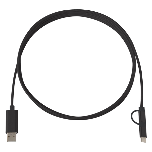 3-In-1 10 Ft. Braided Charging Cable - Image 3