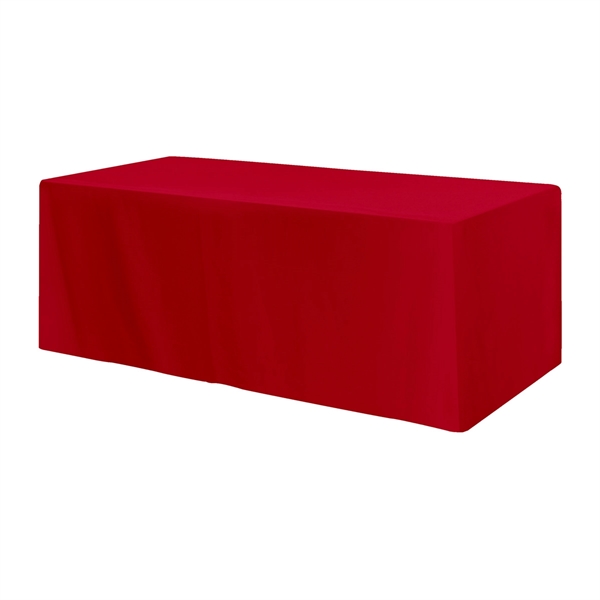 Fitted Poly/Cotton 4-sided Table Cover - fits 8' table - Image 6