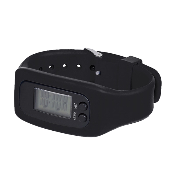 Digital LCD Pedometer Watch In Case - Image 2
