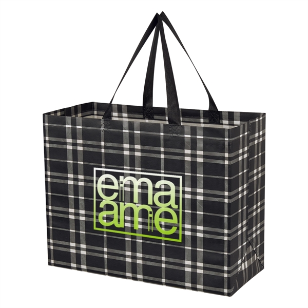 Soho Tartan Laminated Non-Woven Shopper Bag - Image 6