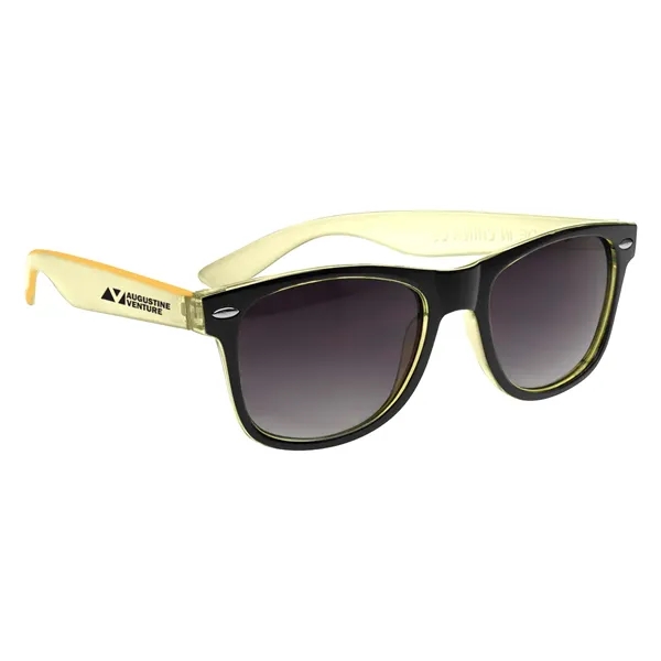 Two-Tone Translucent Malibu Sunglasses - Image 3