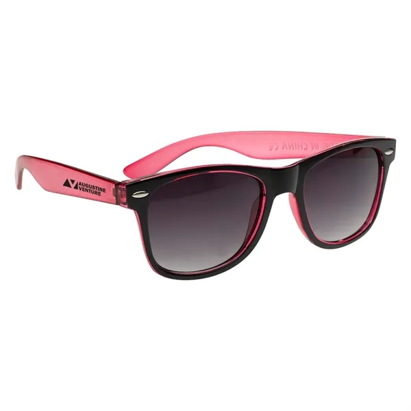 Two-Tone Translucent Malibu Sunglasses - Image 4