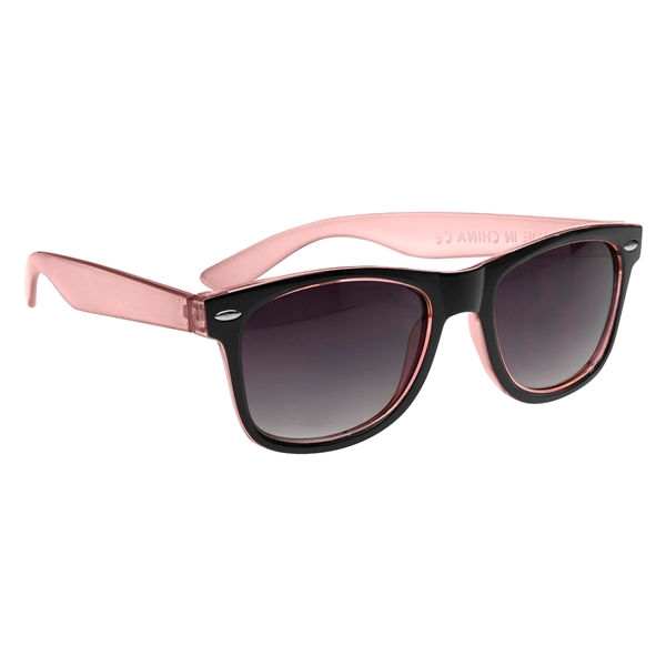 Two-Tone Translucent Malibu Sunglasses - Image 6