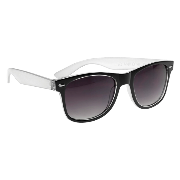 Two-Tone Translucent Malibu Sunglasses - Image 9