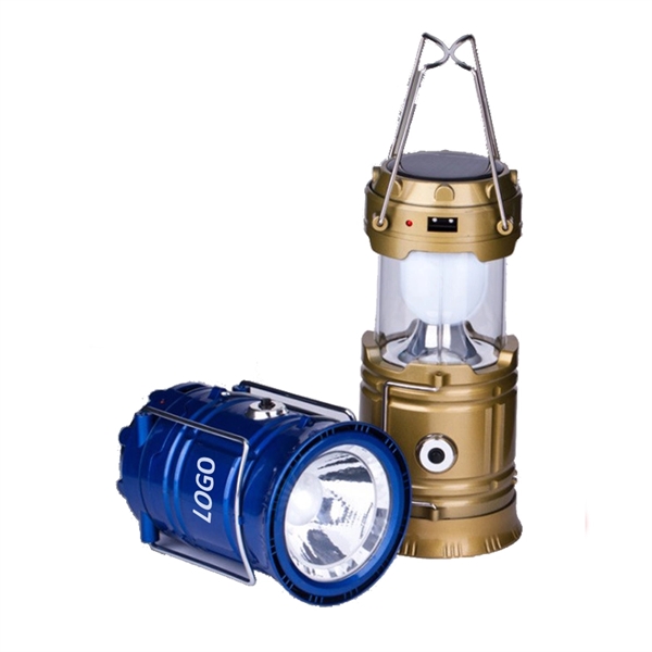 Retro Pop Up Camping Portable Rechargeable LED Lantern - Image 2