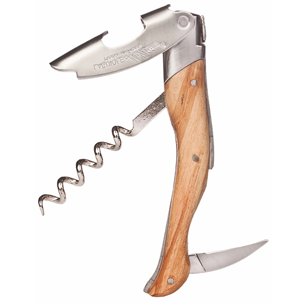 Laguiole Millesime® Corkscrew - Olive Wood Handle - Image 2