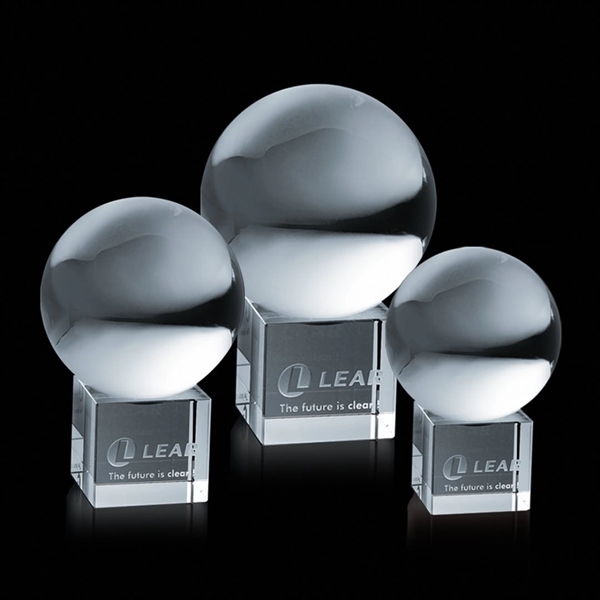 Crystal Ball Award on Cube - Image 1