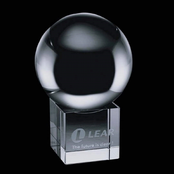 Crystal Ball Award on Cube - Image 2