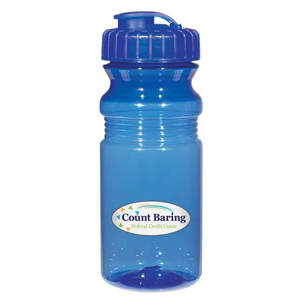 20 Oz. Poly-Clear Fitness Bottle With Super Sipper Lid - Image 6