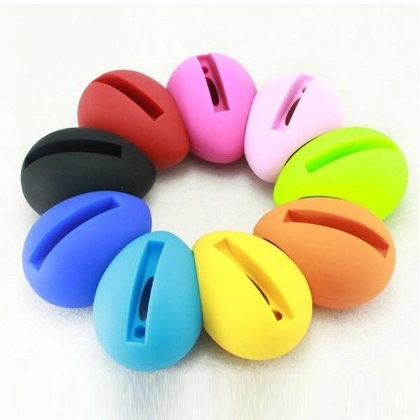 Silicone Egg Shaped Mobile Phone Speaker Stand