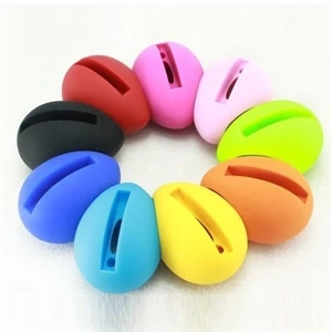 Silicone Egg Shaped Mobile Phone Speaker Stand