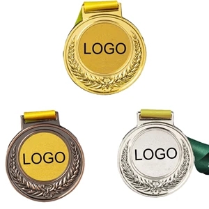 Customize Sports Decal Metal Award Medals with Ribbon