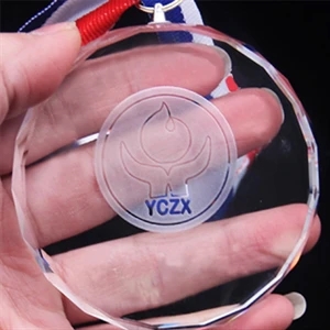 Customize Crystal Award Medals Celebration Souvenir with Rib
