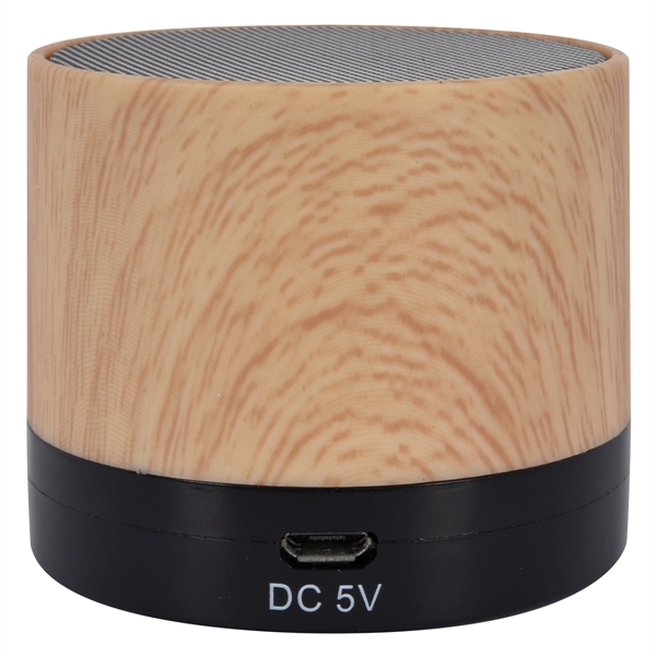Allegro Wood Grain Wireless Speaker - Image 2