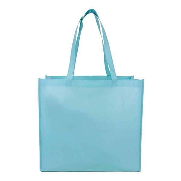 Large Laminated Matte Shopping Tote Bag - Image 4