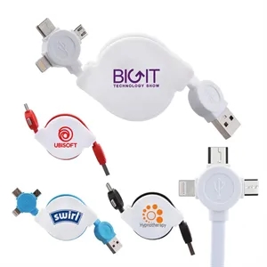 Charging Cord 3-in-1 Retractable Cable