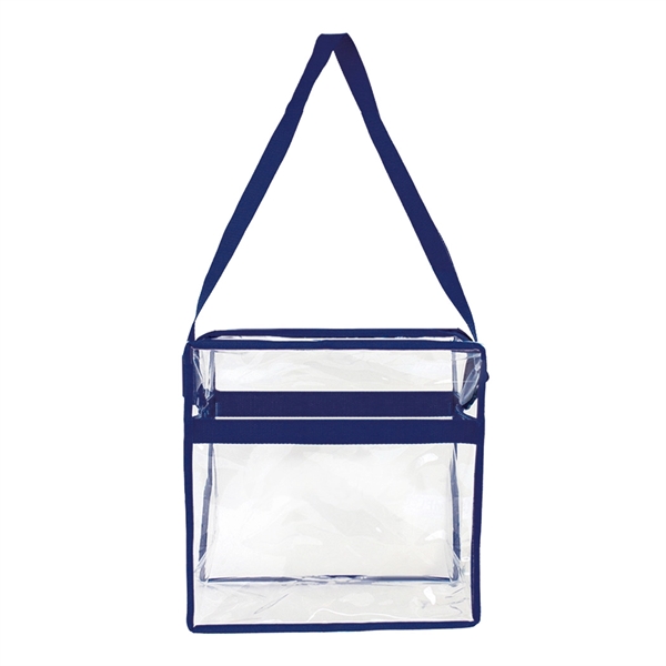 Clear PVC Messenger Tote Bag - Image 4