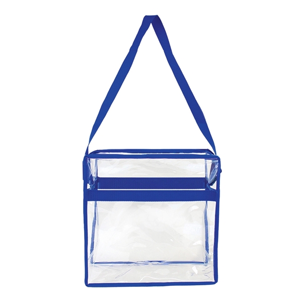 Clear PVC Messenger Tote Bag - Image 5