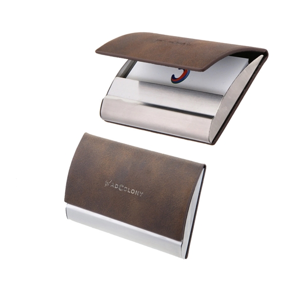 Laserable Leatherette Card Holder - Image 3