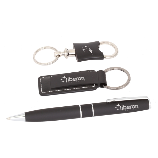 Metal Pen & Keychain Gift Set - Image 4