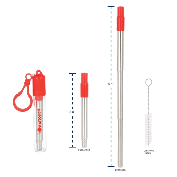 Portable Straw Retractable Stainless Steel Straw - Image 4