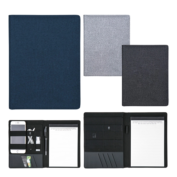 Linen Tech Organizer Portfolio Notebook - Image 2